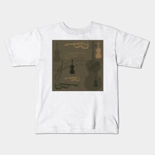 Violin Camo Kids T-Shirt